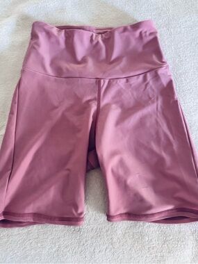 Honeycut High-Waist Bike Shorts - Dusty Rose